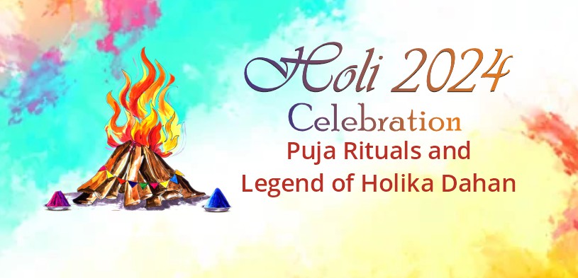 Holi 2024 celebrations with colors, rituals, and joyous festivities