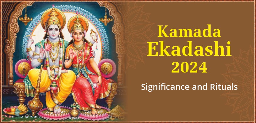 Devotees performing Kamada Ekadashi 2024 rituals and offering prayers to Lord Vishnu with devotion and charity