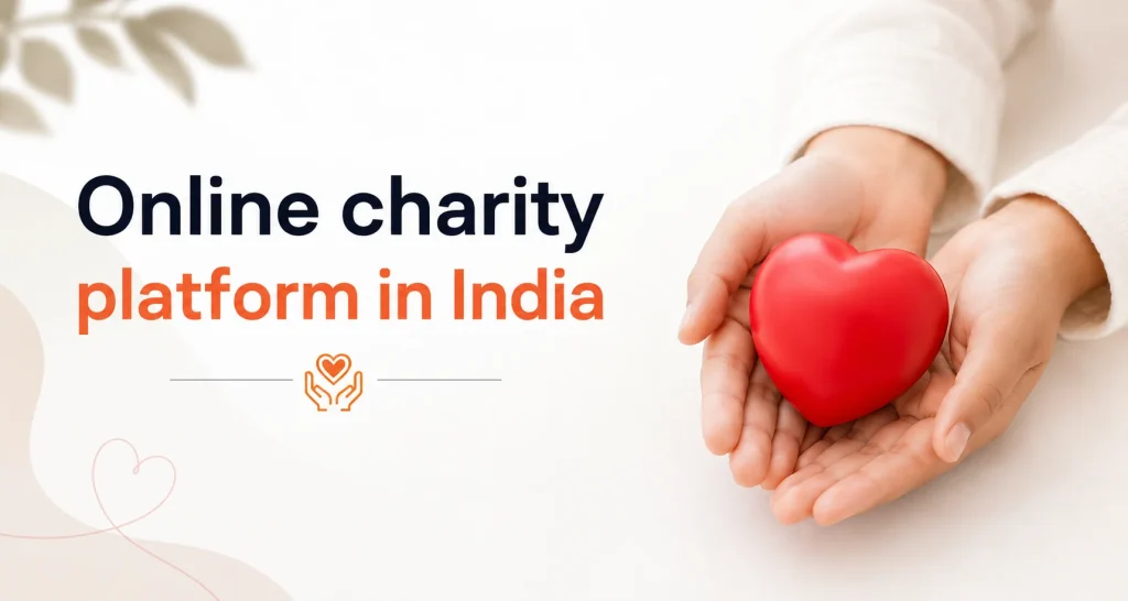 Online charity platform in India