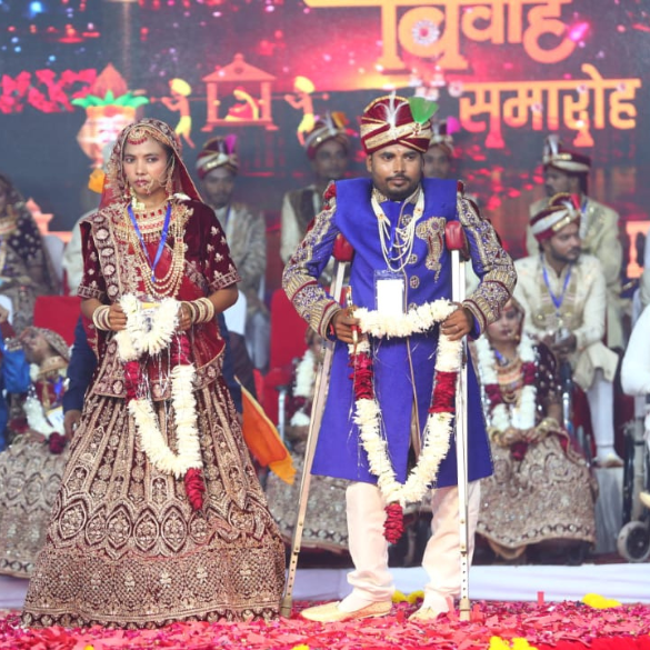 42তম দিব্যাঙ্গ ও গরীব, অসহায় যুবক-যুবতীদের গণবিবাহের অনুষ্ঠান