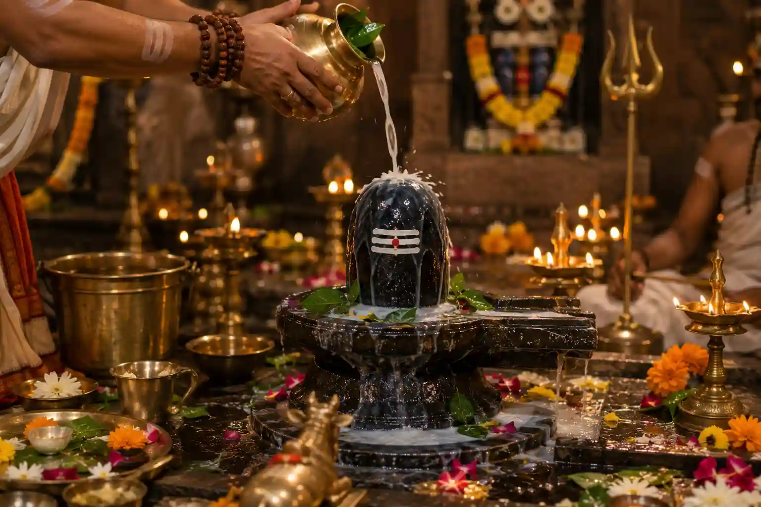 শিবের রুদ্রাভিষেক করুন।