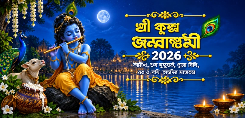 শ্রীকৃষ্ণ জন্মাষ্টমী ২০২৬: তারিখ, শুভ মুহূর্ত, পূজা পদ্ধতি, উপবাস ও দই-হাঁড়ির গুরুত্ব
