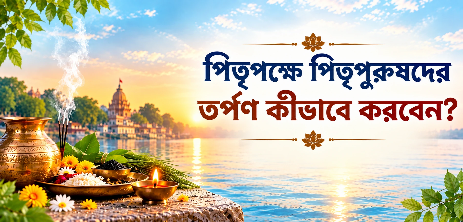 পিতৃ পক্ষে পিতৃপুরুষদের কীভাবে তর্পণ করবেন? তর্পণের পদ্ধতি, সামগ্রী ও ধর্মীয় গুরুত্ব জানুন