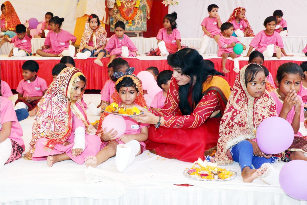 Narayan Seva Sansthan - Kanya Pujan