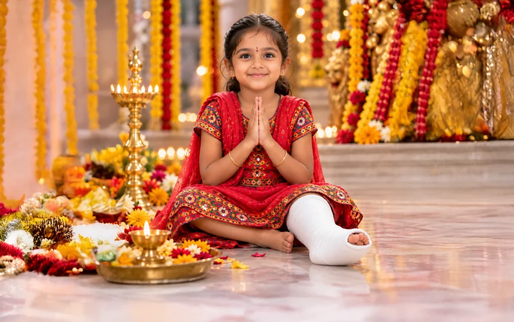 Navratri donation for girls' surgery