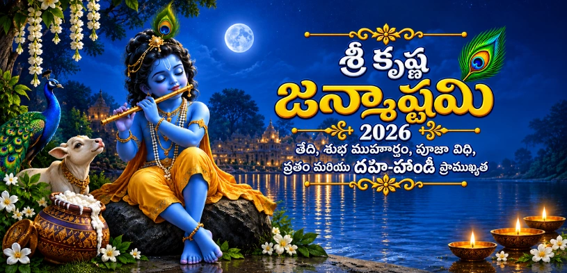 శ్రీ కృష్ణ జన్మాష్టమి 2026: తేదీ, శుభ ముహూర్తం, పూజ విధానం, ఉపవాసం మరియు దహీ హండి(ఉట్ల పండుగ) ప్రాముఖ్యత