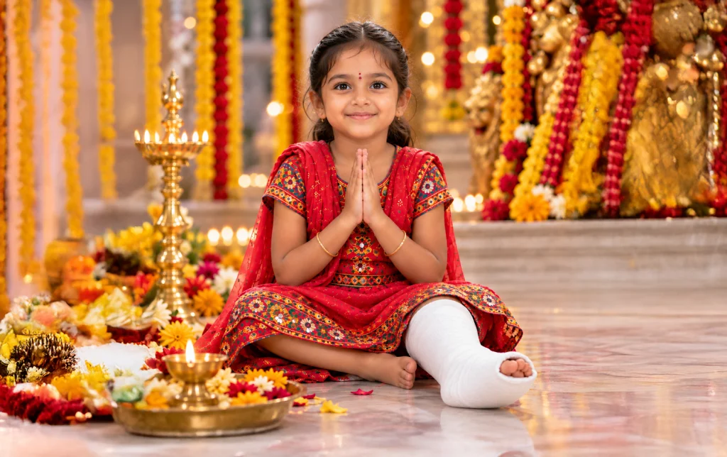 Navratri donation for girls' surgery
