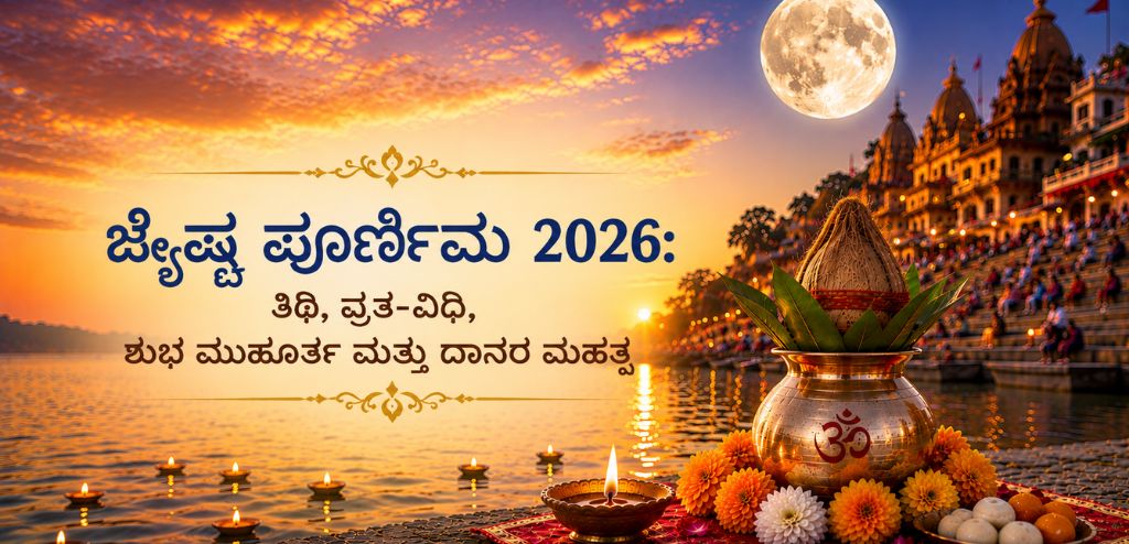 ಜ್ಯೇಷ್ಠ ಪೂರ್ಣಿಮೆ ೨೦೨೬: ದಿನಾಂಕ, ಆಚರಣೆಯ ಆಚರಣೆಗಳು, ಶುಭ ಸಮಯಗಳು ಮತ್ತು ದಾನದ ಮಹತ್ವ