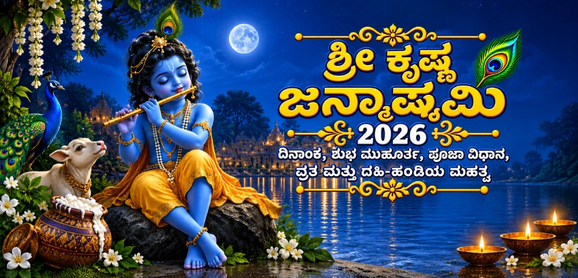 ಶ್ರೀ ಕೃಷ್ಣ ಜನ್ಮಾಷ್ಟಮಿ 2026: ದಿನಾಂಕ, ಶುಭ ಮುಹೂರ್ತ, ಪೂಜಾ ವಿಧಾನ, ವ್ರತ ಮತ್ತು ದಹಿ ಹಂಡಿಯ ಮಹತ್ವ
